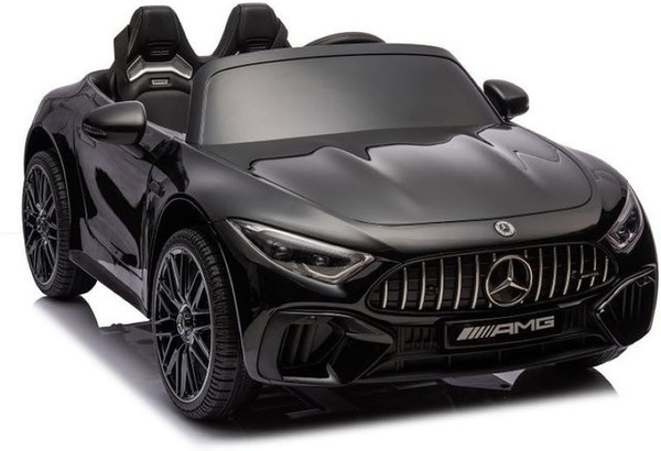ES-Toys Mercedes SL63 AMG Elektro Kinderauto mit EVA-Reifen schwarz