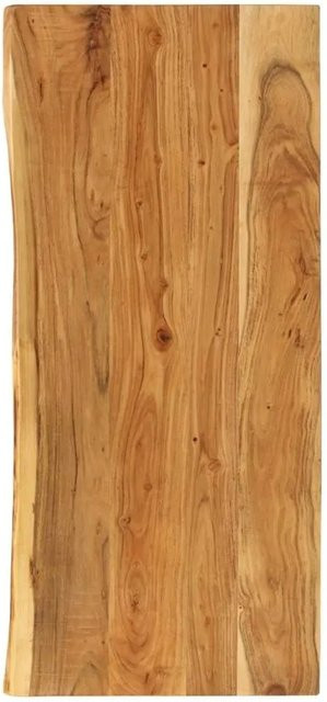 vidaXL Badezimmer-Waschtischplatte aus Massivholz Akazie in Braun, B/T/H: 140 x 52 x 3,8 cm - Bild 1