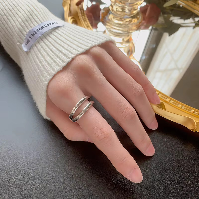 GaaBou Jewellery Ring, 925 Silber, Damen, geometrisch, verstellbar - Bild 3