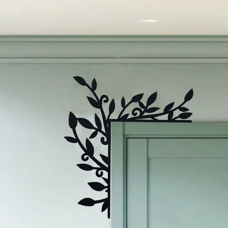 Hello Young Wanddekoration aus Metall mit floralem Pflanzenmotiv in Schwarz - Bild 4