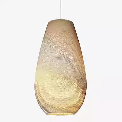 Graypants Scraplights Drop Pendelleuchte aus Holz in Grau und Beige - Bild 1