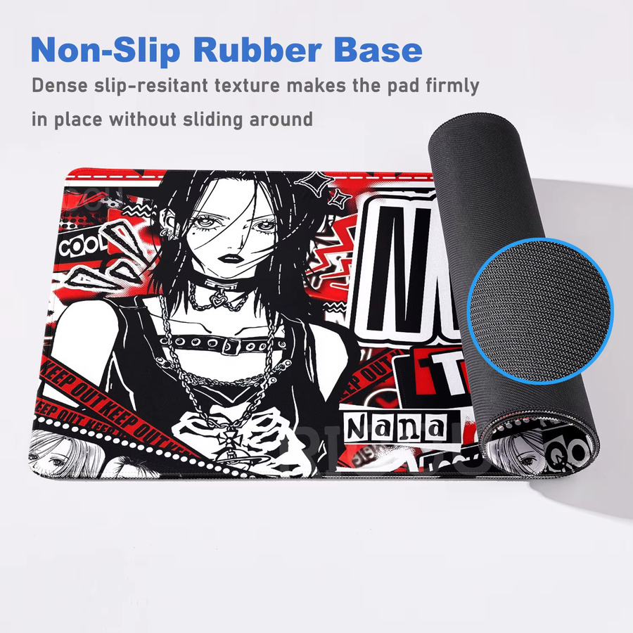 XXL Anime NANA Smoke Mauspad Riccu Schreibtischunterlage in Multicolour für Gaming und PC - Bild 3