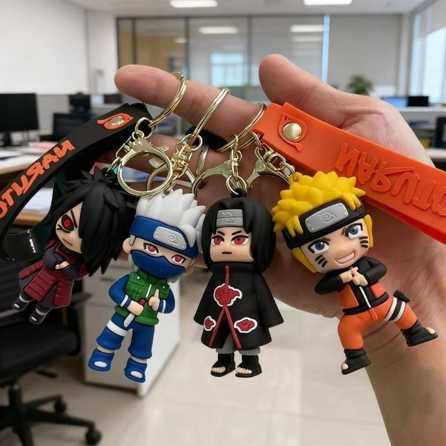 Bandai Naruto Kakashi-Charakter-Schlüsselanhänger, Kunststoff, Bunt - Bild 1
