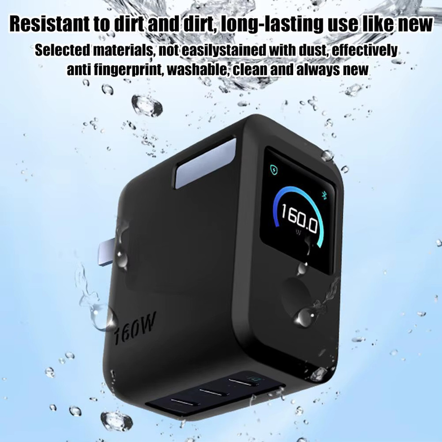 Anker Silikonhülle für 160W GaN Charger Pro mit Smart-Display-Fenster in Schwarz - Bild 2