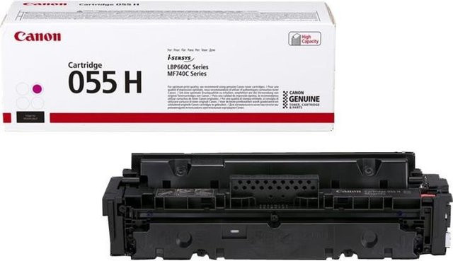 Canon 055 H Original Magenta Tonerpatrone für i-SENSYS LBP663Cdw, LBP664Cx, MF742Cdw, MF744Cdw, MF746Cx (3018C004) - Bild 1