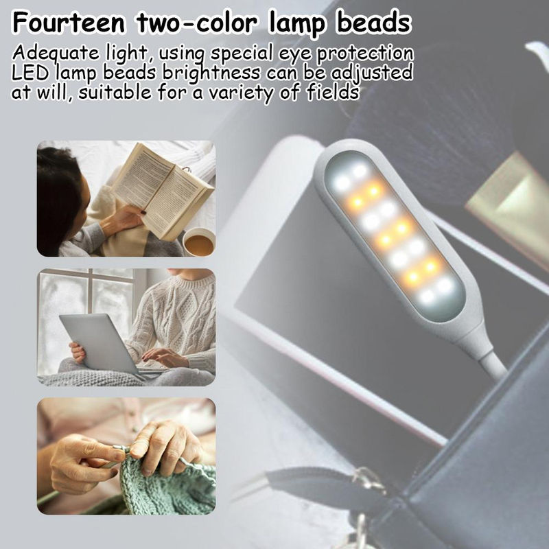 TOMTOP JMS Music Score Light LED-Schreibtischlampe mit Klemme in Schwarz für professionelles Notenpultlicht und zum Lesen mit einstellbarer Farbtemperatur - Bild 3