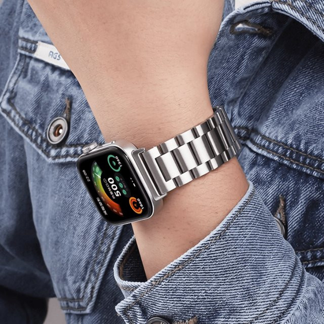 TINUORA Uhrenarmband Edelstahl, Silber, Unisex - Bild 1