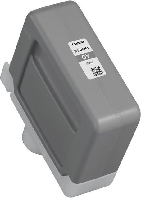 Canon PFI-3300 GY Original Tintenbehälter Grau 330 ml für imagePROGRAF GP-2600S, GP-4600S, GP-6600S, PRO-2600, PRO-4600, PRO-6600 - Bild 1