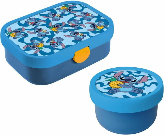Mepal Campus Obst- und Bentobox Stitch in Blau mit 300 ml und 750 ml - Bild 1