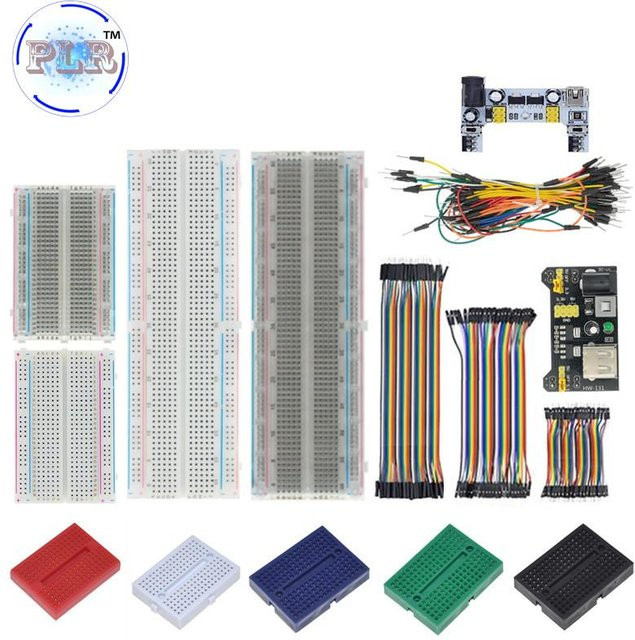 SONGXIN LIGHT Breadboard MB-102 SYB-830 Solderless PCB Test Board für Arduino und DIY-Projekte, Schwarz - Bild 1