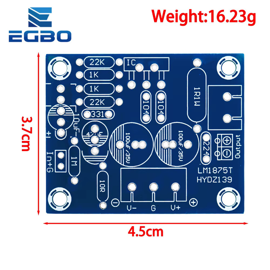 EGBO LM1875T Mono Boom Level Power 30W Verstärkerplatine DIY Kit in Multicolour - Bild 2