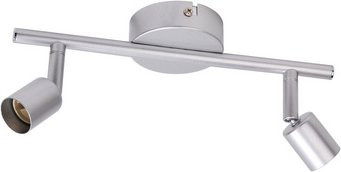 CASAYA Spotstrahler Silbra, 2-flammig, GU10, Metall, silbergrau - Bild 1