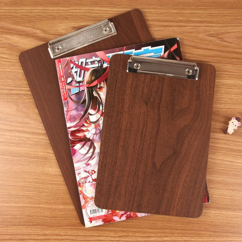 Yiran Furniture Klemmbrett aus Holz in Braun für A4 und A5 Dokumente - Bild 4