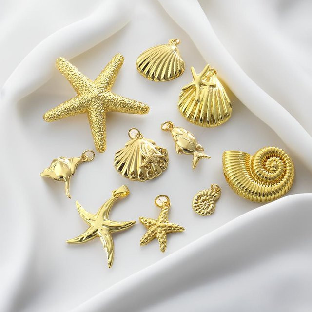 Ocean Star Anhänger, Kupfer, Gold, Unisex - Bild 1