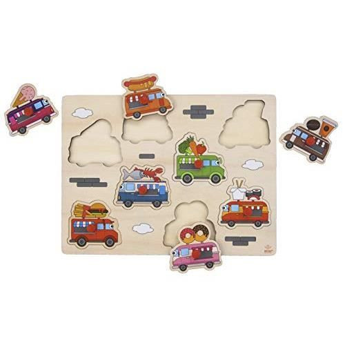 Engelhart Foodtruck Puzzle Lernspiel aus Holz ab 3 Jahren - Bild 2