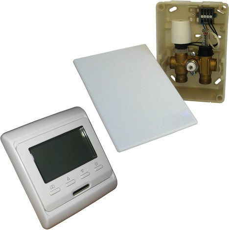 HoWaTech E-Regelbox mit Display in Weiß, B/H/T: 15,6 x 21,1 x 6,4 cm - Bild 1