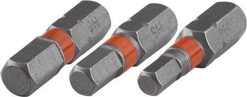 Wolfcraft Solid-Bit 1340000 Schraubendreher-Bit Sechskant Grau - Bild 1