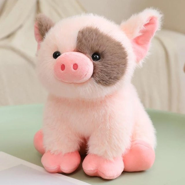 Yiran toy Hausschwein Ferkel Plüschtier, Rosa, 30cm - Bild 1