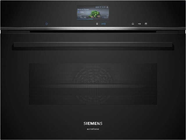 Siemens iQ700 CS736GCB1F Einbau-Kompaktdampfbackofen in Schwarz - Bild 1