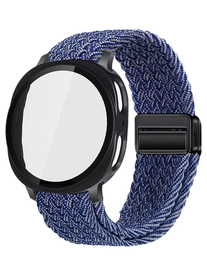 Samsung Uhrenzubehör, Temperglasgehäuse und Sportarmband Nylon, Galaxy Watch 8 Classic 46 mm, Samsung Watch 8 40 mm, 44 mm - Bild 2