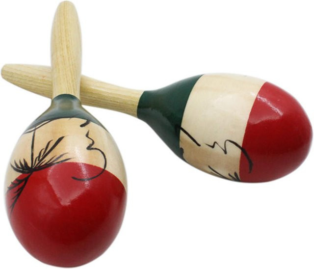 TOMTOP JMS Maracas-Rumba-Shaker, Rasseln, Holz, 2-teiliges Set - Bild 1