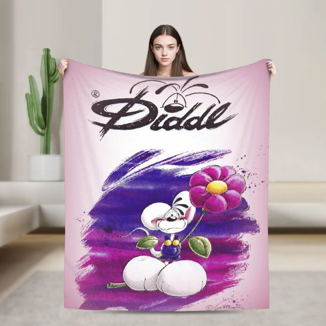Diddl Kuscheldecke aus weichem Flanell für Kinder und Erwachsene von Potdemiel - Bild 1