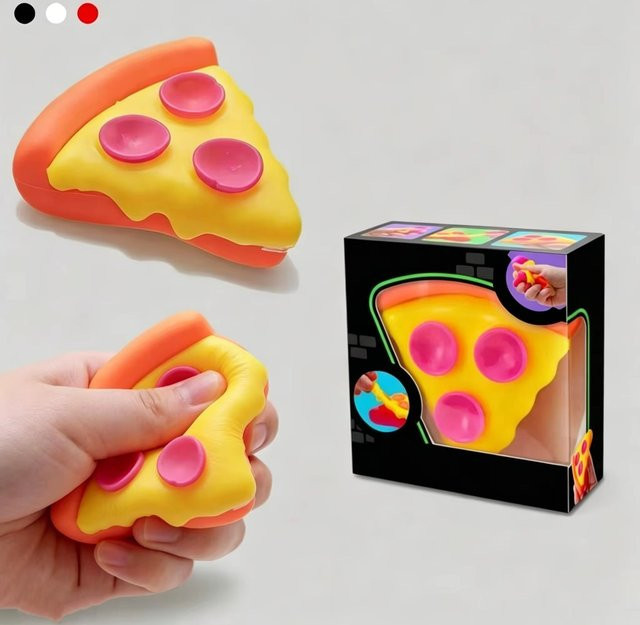 soulbao Pizza-förmiger Weicher Squishy Fidget Cube, multicolor - Bild 1