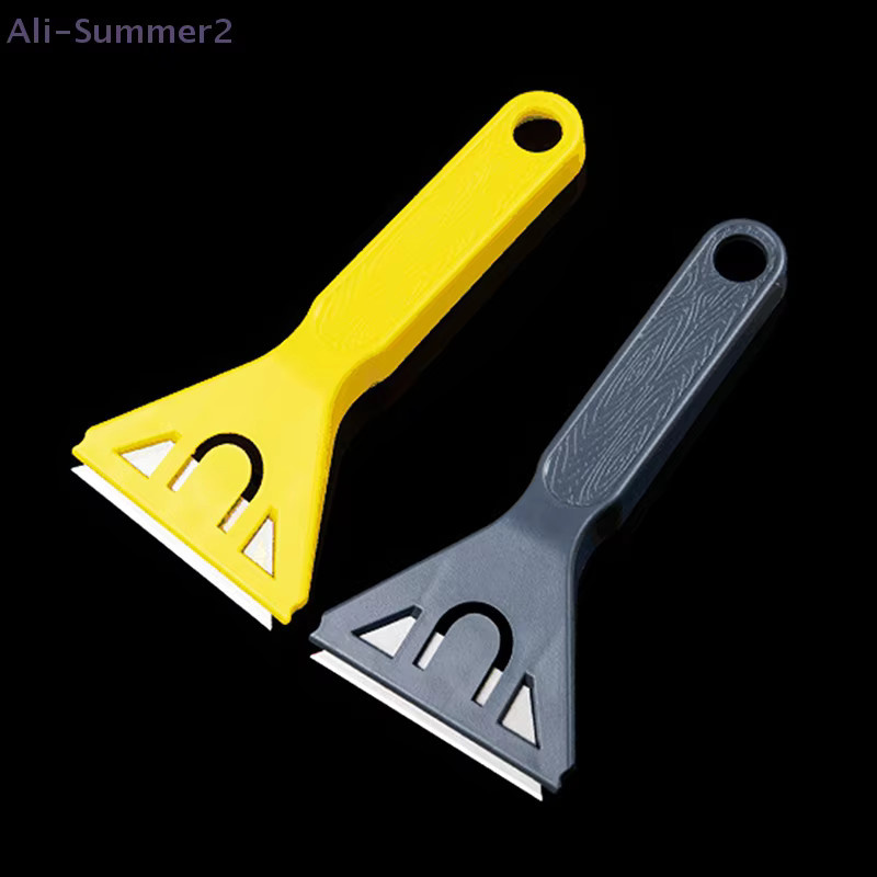 Summer2 Mehrzweck-Kunststoffschaber in Gelb als kratzfestes Reinigungswerkzeug für Fugenmörtel, Glas, Keramikfliesen, Küche, Badezimmer und Fenster - Bild 2
