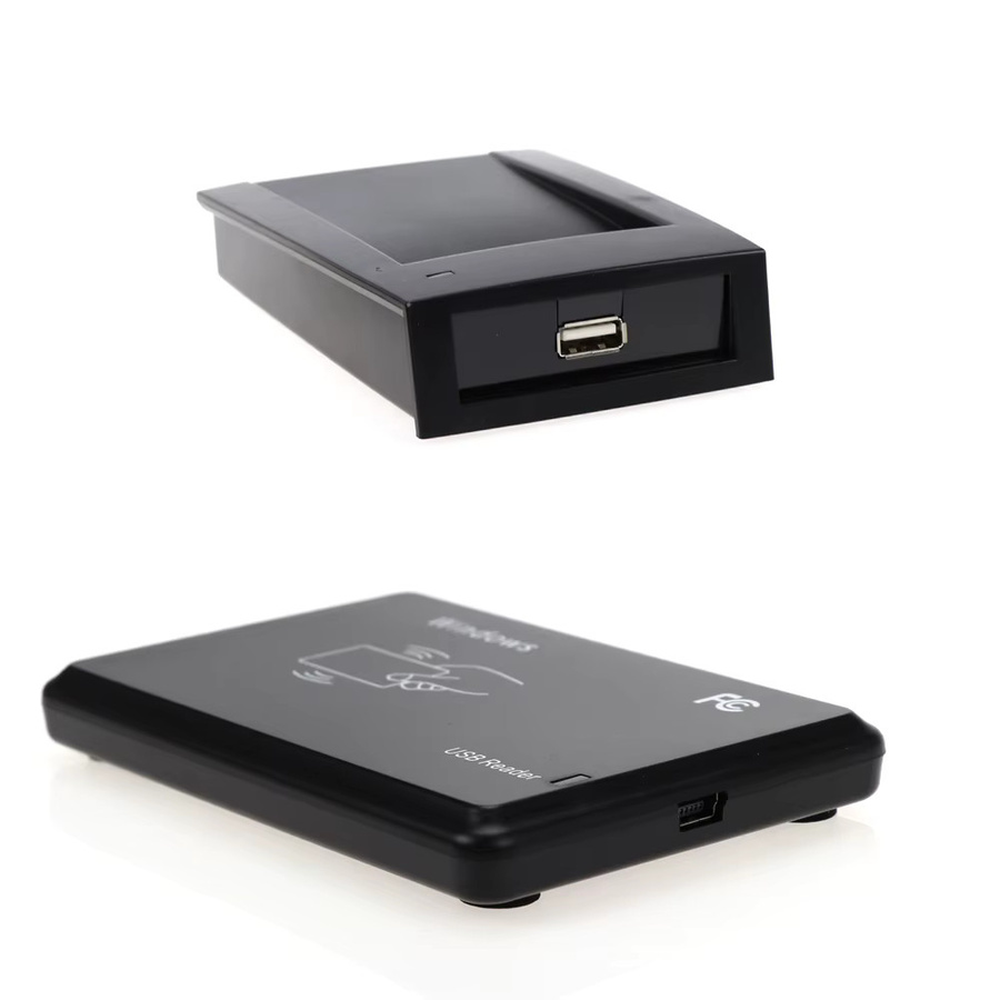 5YOA RFID-Lesegerät 125 kHz USB-Näherungssensor für EM4100 Smartcards zur Zugangskontrolle, Schwarz - Bild 6