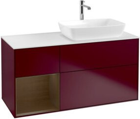 V&B Waschtischunterschrank Finion in Weiß Hochglanz, Breite: 120 cm, Tiefe: 50,1 cm, Höhe: 50,1 cm - Bild 1