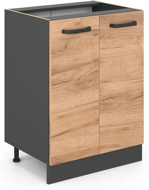 Vicco Küchenunterschrank R-Line Eiche Anthrazit Breite: 60 cm - Bild 2