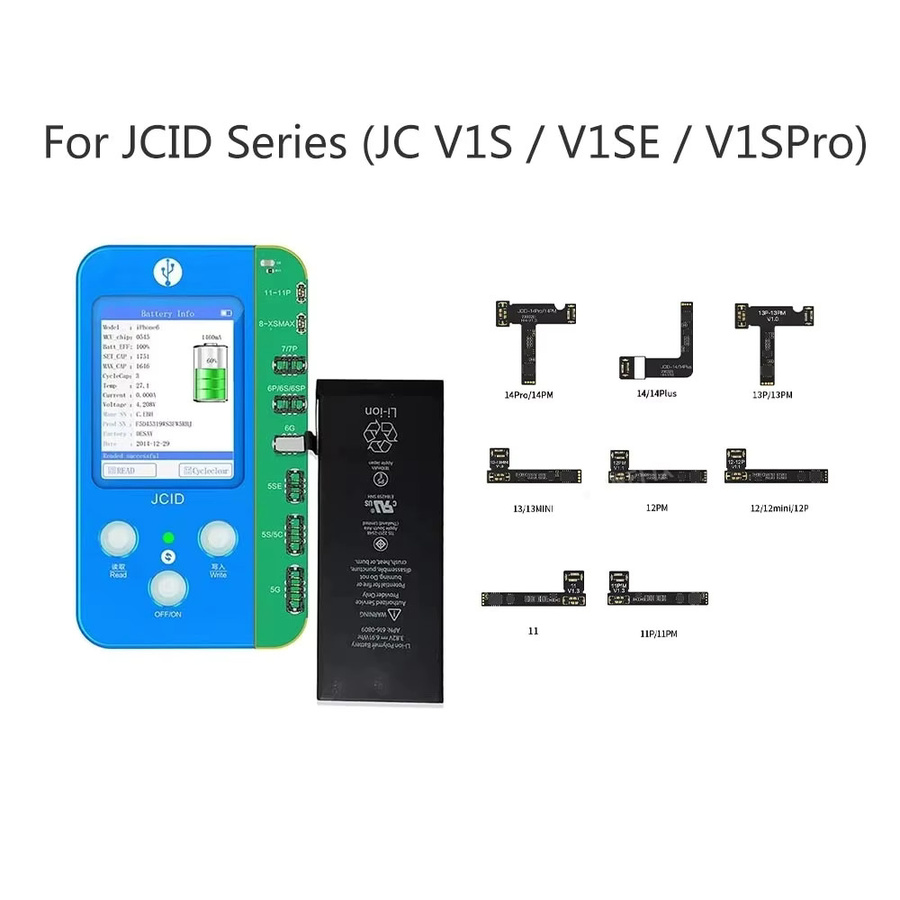 JCID JC V1SE V1S Pro Batterie Reparatur Flex Tag Auf für iPhone 11 12 13 14 15 Pro Max SE3 zur Entfernung der Batterie Warnung mit externem Kabel - Bild 2