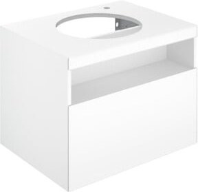 Keuco Waschtischunterschrank Stageline in Weiß mit LED-Beleuchtung und Soft-Close, B/T/H: 65 x 49 x 49 cm - Bild 1