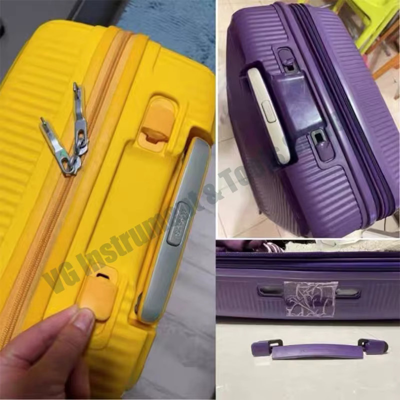 American Tourister Ersatz-Gepäckgriff und Zugstangenbox-Zubehör AO8 in Lila und Gelb - Bild 2