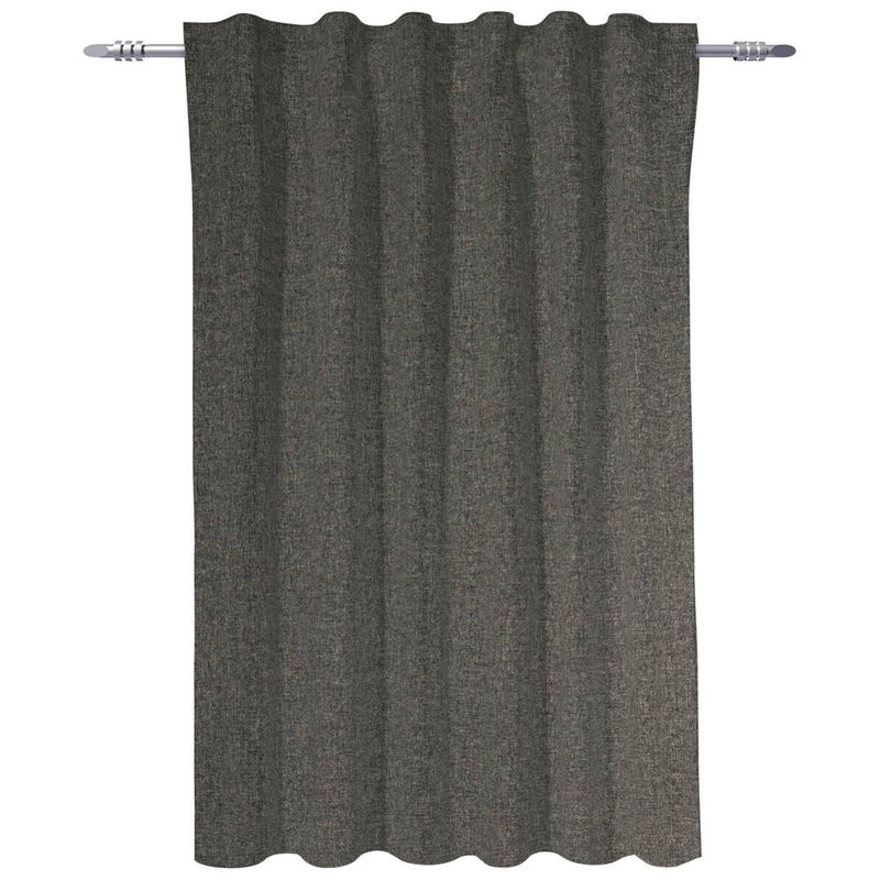 POCOline Kombivorhang Ulrich in Anthrazit, blickdicht, Polyester, Breite: 135 cm, Höhe: 145 cm - Bild 2