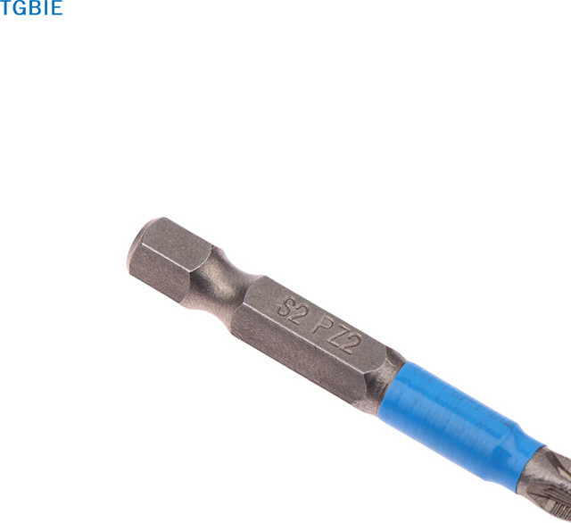 HUXUAN Schraubendreher Bit Set mit sechseckigem Anti-Skid Griff in Blau, 6 oder 12 Teile, PH1 PH2 PH3 PZ1 PZ2 PZ3 für Holzbearbeitung und elektrische Schraubendreher - Bild 1