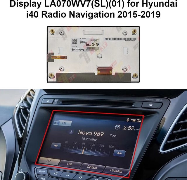 Display mit Funknavigation für Kia Sportage K4 und Hyundai Veloster i40 - Bild 1