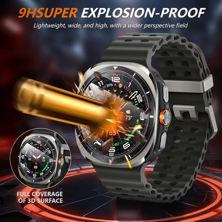 RMUTANE Displayschutzfolie für Samsung Galaxy Watch Ultra, Glas, transparent - Bild 2