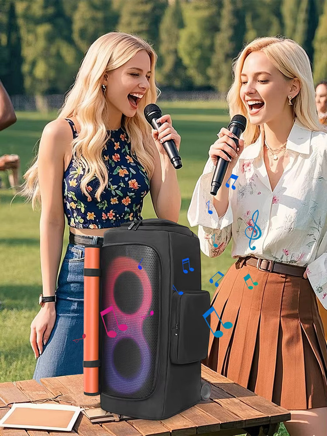 Wasserdichte und gepolsterte Lautsprecherschutzhülle in Schwarz für JBL Partybox 310 und 320 - Bild 6
