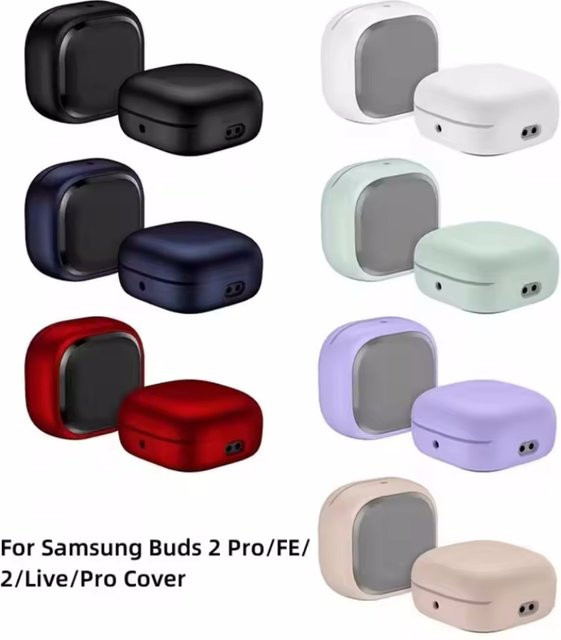 Samsung Schutzhülle für Galaxy Buds 2 Pro, FE, 2 und Live in Schwarz - Bild 1