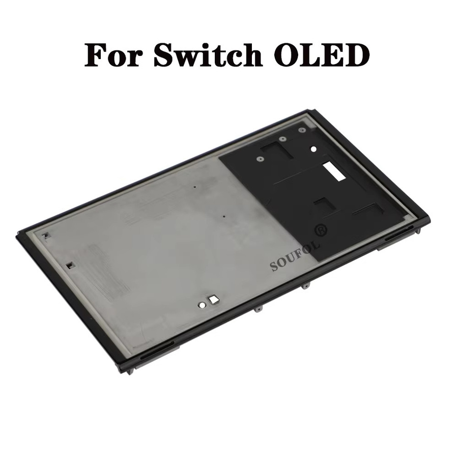 MBCHIPSTAR Metall Abdeckung für Nintendo Switch OLED als Wärmeableitung und Frontrahmen in Schwarz - Bild 3