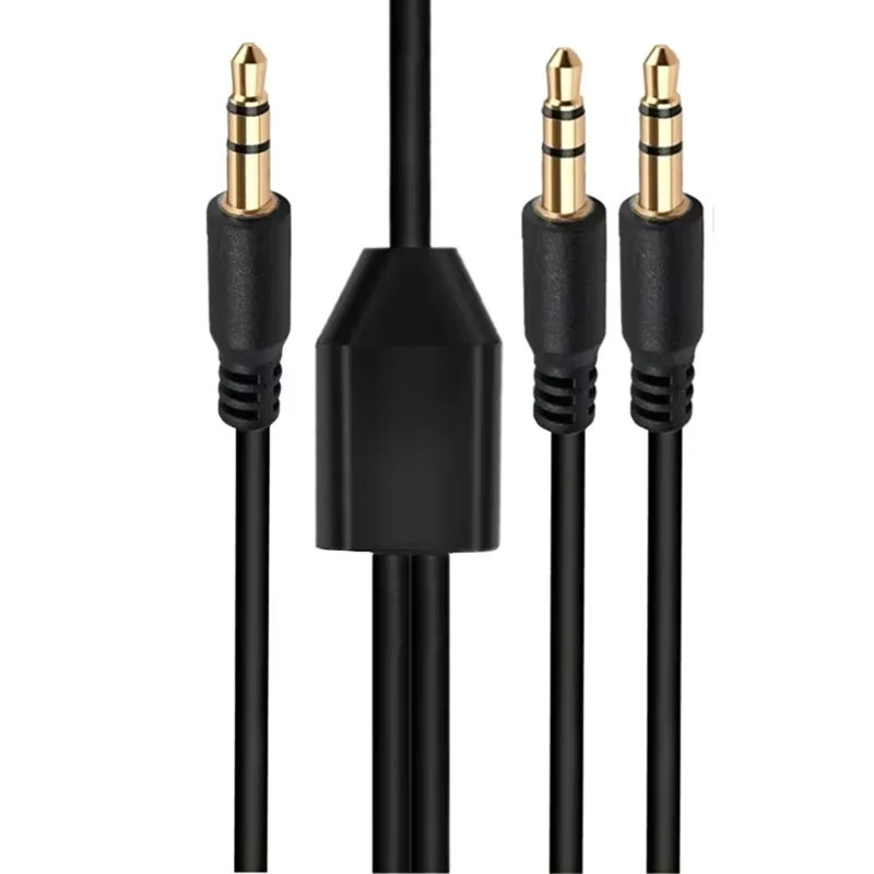 BSN AUX-Kabel-Splitter-Adapter Schwarz mit 3,5-mm-Klinkenstecker für Computer-Headset - Bild 6