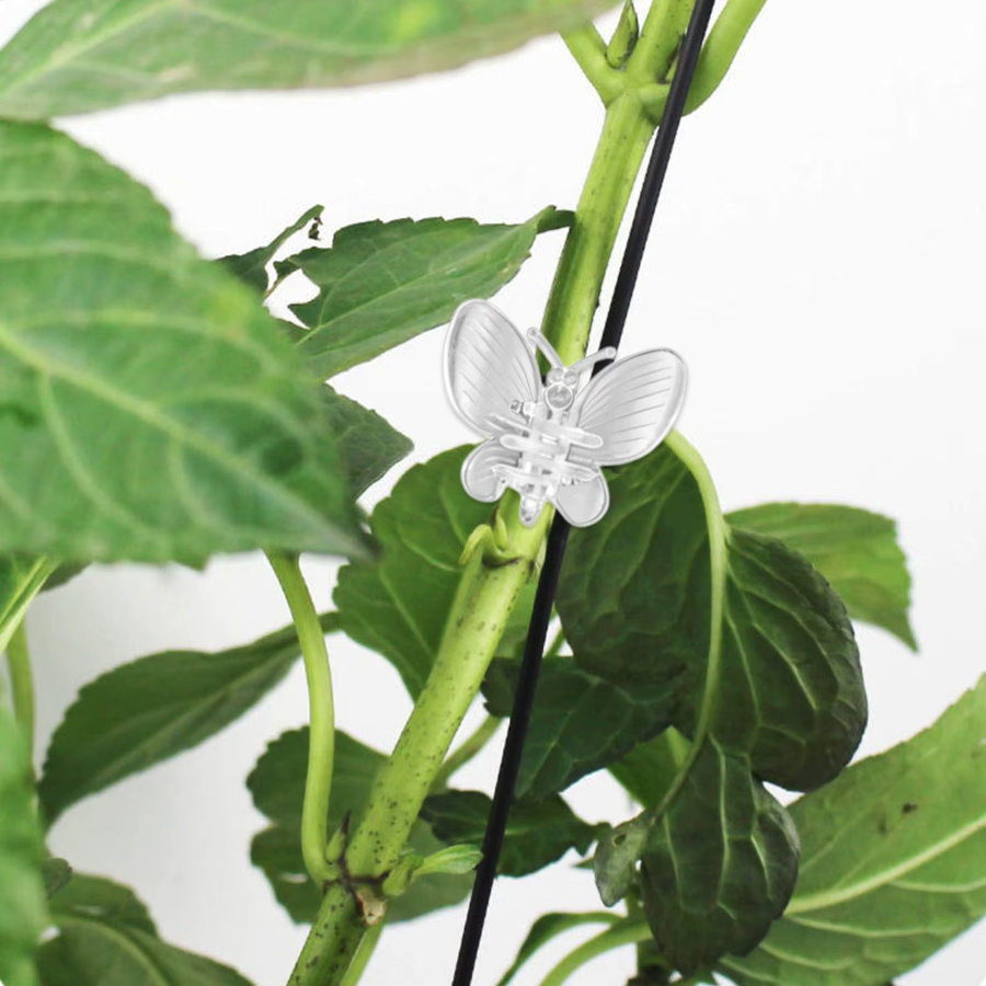 10 Stück transparente Pflanzenclips aus Kunststoff zur Unterstützung von Orchideen, Ranken und Zimmerpflanzen - Bild 4