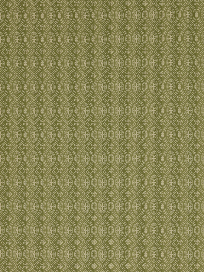 Zoffany Tapete Semper in Evergreen mit abstraktem Design und klassischem Streifenmuster aus Vlies - Bild 1