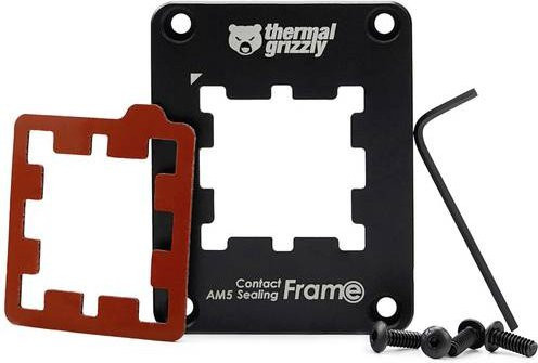 Thermal Grizzly CPU-Montagerahmen AM5 Contact Frame in Schwarz für AMD Ryzen 7 - Bild 1