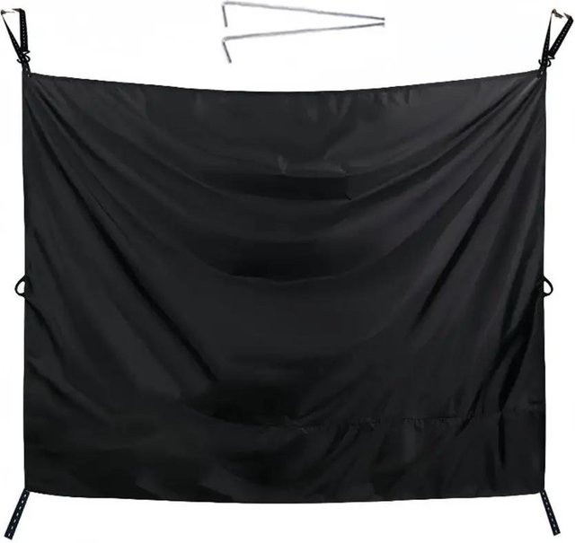 Wohnmobil Hecktür Sichtschutz Vorhänge von superme live in Schwarz, UV-beständiger Polyester-Stoff mit Haken zur Abdeckung und als Sonnenschutz - Bild 1