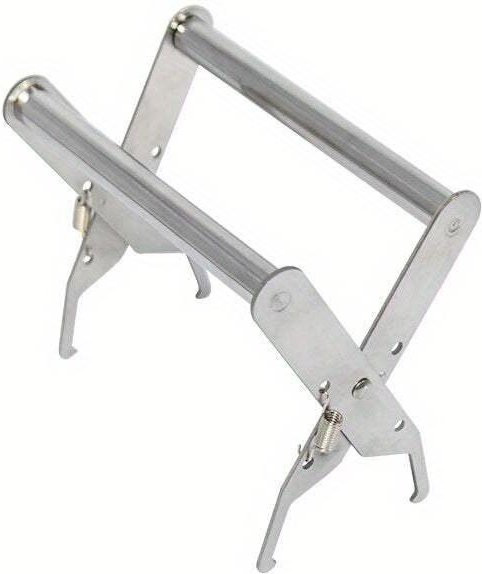 YJSTY Rahmenhalter Capture Frame Grip aus Edelstahl in Grau für die Bienenzucht - Bild 1