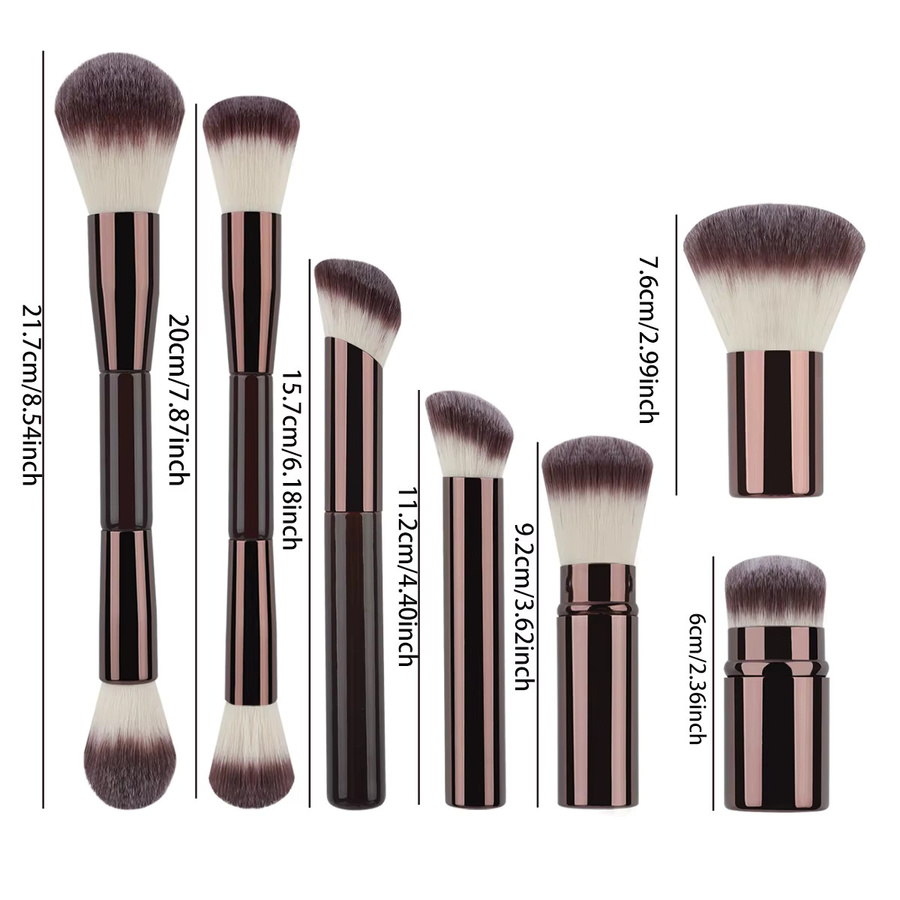 RANCAI Make-up-Pinsel-Set, 7-teilig, Unisex - Bild 2