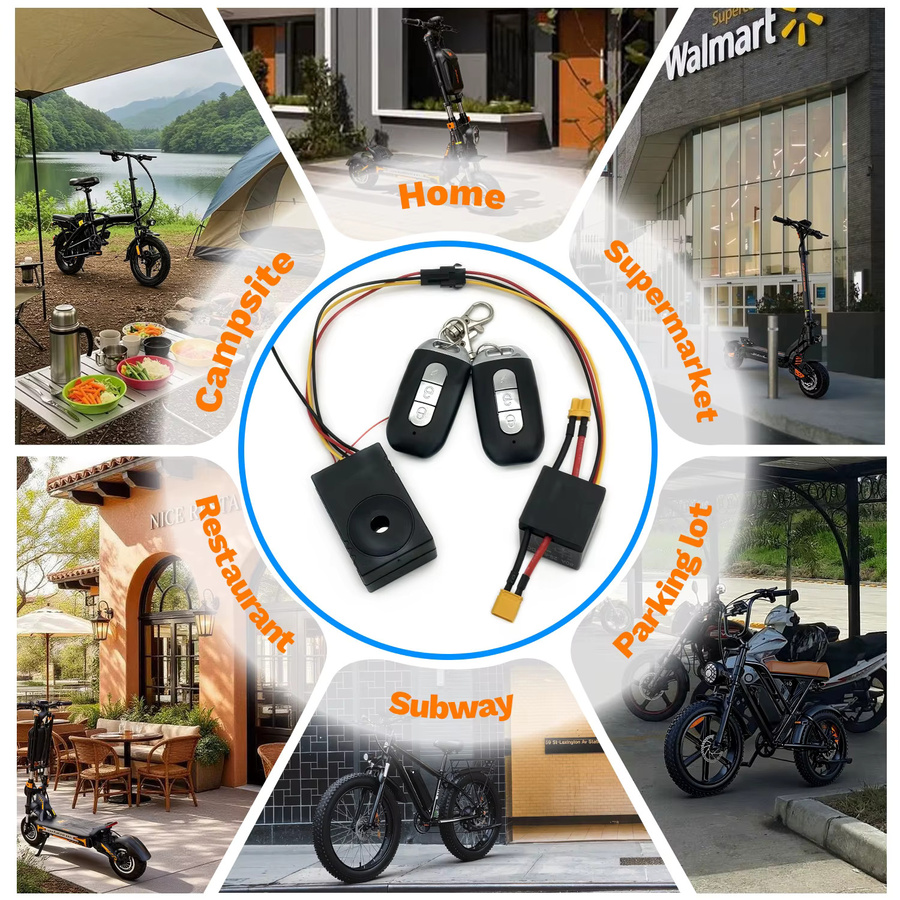 Universeller XT60 Diebstahlschutz-Alarm in Schwarz für E-Scooter wie Segway, Xiaomi und NIU (29-68V) - Bild 2