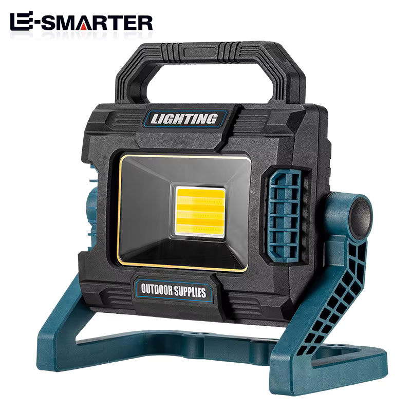 ESMARTER LED tragbare Laterne mit USB-Ladefunktion und Seitenlicht, wasserdicht, Schwarz, inklusive 5x 18650 Batterien für den Einsatz im Freien - Bild 2